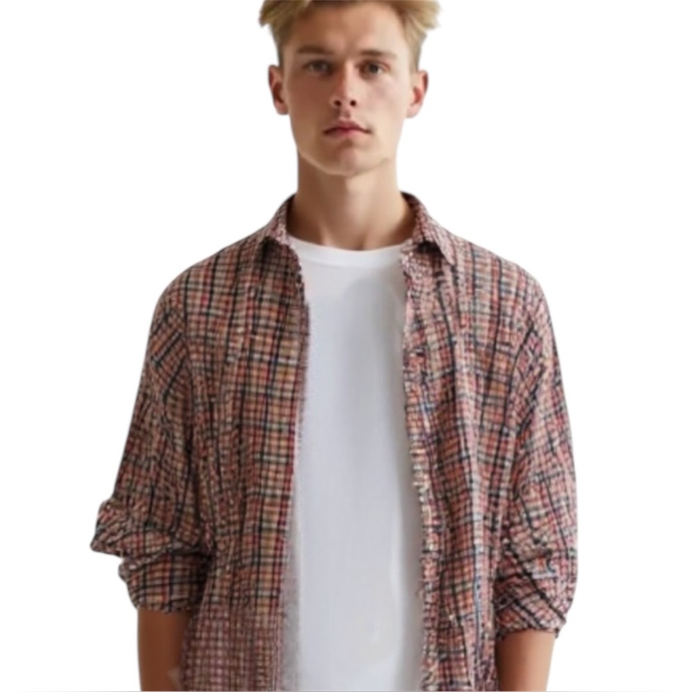 Vintage Y2K Mark II Retro Madras Plaid Button-Down Shirt – Pastel Preppy Classic
